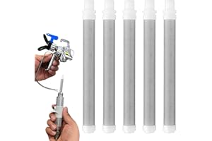 5 Unidades de Malla de 60 Airless Pistola Pintura Filtro para Wagner, Malla Fina de Acero Inoxidable Elementos de Filtro de Pistola de Pulverización Airless para Wagner Paint Spray Gun