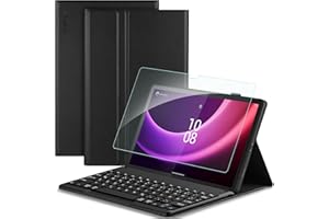 EasyAcc Etui na klawiaturę kompatybilne z Lenovo Tab P11 (2. generacji) 11,5 cala TB350FU/TB350XU 2022, klawiatura magnetyczna, bezprzewodowa Bluetooth, zdejmowany Bluetooth QWERTZ, czarne