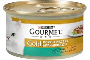 Gourmet Gold Karma dla Kotów, Królik/Wątroba, 24 x 85 g