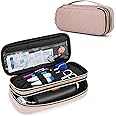 Damero Double Layer Stethoscope Case Compatible with 3M Littmann/ADC/Omron Stethoscope, Stethoscope Carrying Case Travel Bag for Nurse Accessories, Misty Rose