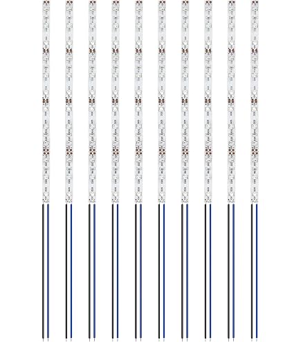Lyeteung 10 Pièces 100mm 12V - 18V Bandes lumineuses Pré-Câblées, 2835 Modélisme LED, LED SMD Auto-Adhésives Flexibles, Blanc Lyeteung 10 Pièces 100mm 12V - 18V Bandes lumineuses Pré-Câblées, 2835 Modélisme LED, LED SMD Auto-Adhésives Flexibles, Blanc
