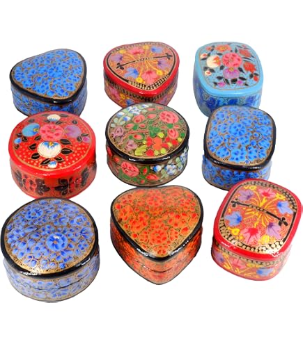 Buy The India Craft House Kashmiri Art Papier Mache - Square Box