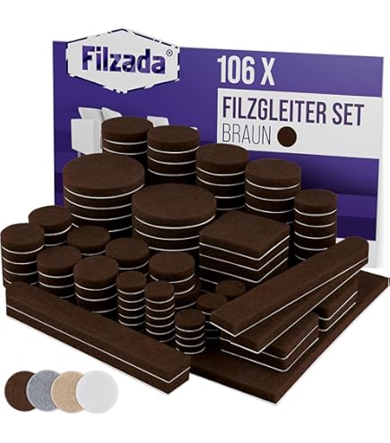 Viltglijder 44x16 mm zwart, 12 stuks kopen