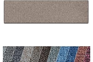 casa pura Carpet Runner for Hallway - Non-Slip Kitchen Runners Made to Measure | Action-Backed Runner Rugs | Matching Stair Treads | Light Brown - 66 x 200 cm