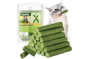 DOGGYZSTYLE 120g Katzengras Beißstab Haarballen, Kaustangen für Katzen, Katzenminze Spielzeug Stäbchen Indoor Kätzchen Kaustab