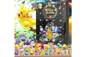 SAZNIOEU 2023 Christmas Advent Calendar Cute Cartoon, Minifigures Countdown Calendar, 24 Days of Advent Calendar, 24Pcs Cute Cartoon Minifigures Doll Vacation Collectible Figures Gift