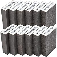 Spugne Abrasive 8 Pezzi - Set Completo Con Grana 40/60/80/120 Per Levigatura Perfetta Su Legno, Metallo E Vernice - Foto 2