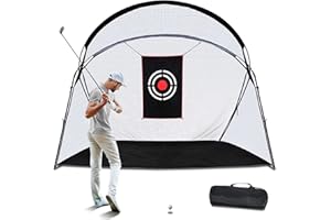 KAIDIDA Golf Practice Net Golf Hitting Nets for Garden Driving Heavy Duty Golf Practice Driving Nets for Backyard Portable Golf Impact Nets with Frame and Net for Men
