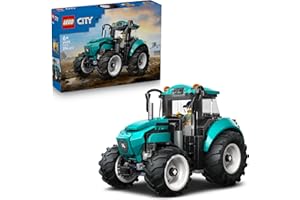 LEGO City Tractor - Farm Toys for Children with Farmer Minifigure - Building Kit with Vehicle - Role Play Gift for Boys from 6 Years - 60498