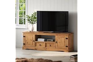 Mercers Furniture Corona TV Unit Large 2 drawer 2 Door Widescreen Media Stand