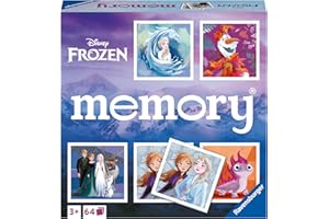 Ravensburger Disney Frozen Memory Game - Matching Picture Snap Pairs for Kids Age 3 Years Up - Educational Todder Toy