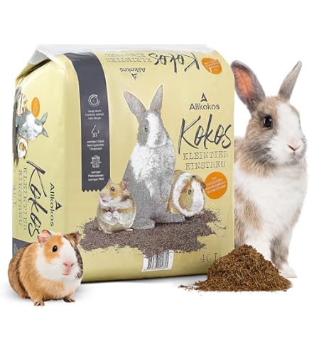 Knaagdiertapijt van 100% hennep, 120 x 50 cm, 5 mm dik, 3-pack, knaagmat kooi vloerbedekking bijv. konijnen, cavia's, hamsters, ratten, deguus en andere knaagdieren