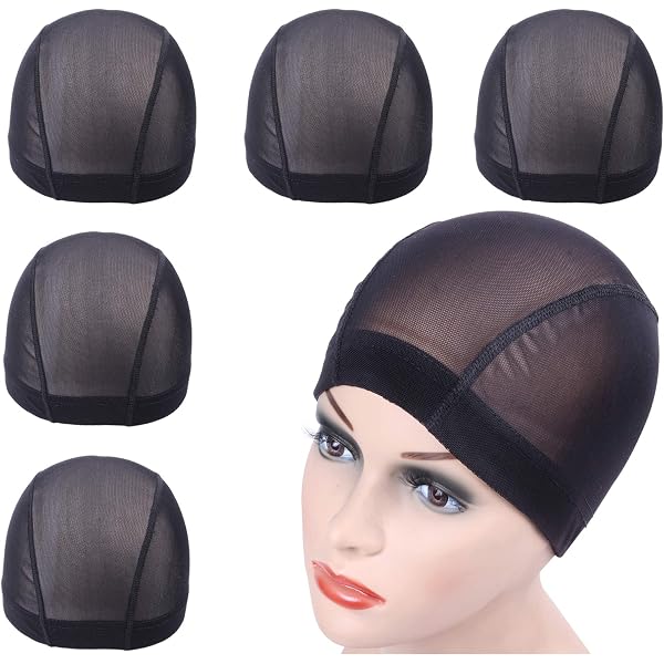 Elastische Perückenbänder – 4 Stück, Schwarz, Verstellbar 16-28 Cm, Aus Polyester, Für Alle Perückenarten