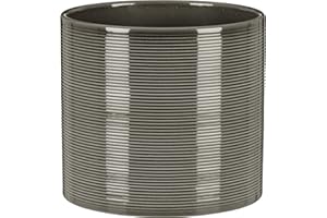 ‎SCHEURICH Scheurich Blumentopf aus Keramik, Farbe: Glass Grey, 23 cm Durchmesser, 21 cm hoch, 7,4 l Vol.