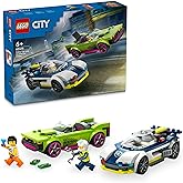 LEGO City Polis Arabası ve Spor Araba Takibi 60415-6 Yaş ve &Uuml;zeri &Ccedil;ocuklar i&ccedil;in Polis Minifig&uuml;r&uuml; İ&ccedil;eren Yaratıcı Oyuncak Yapı