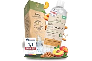 ‎HELDENGRÜN Heldengrün® Öko Bodenreiniger für Wischroboter [PFIRSICHBLÜTE & MANDEL] Dermatologisch getestet - Wischroboter Reinigungsmittel - Streifenfrei, schnelltrocknend & schaumarm - Reiniger Wischroboter