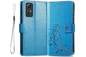PEIYE Funda para Xiaomi Redmi Note 12S 4G, Cover de Cuero PU con Cáscara de TPU, Ranura para Tarjeta, Soporte Plegable, Cierre Magnético, Case Tapa Libro,Azul