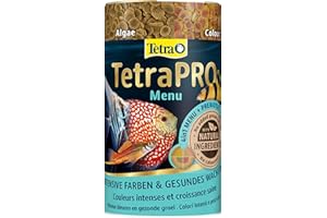 Tetra PRO Multi-Crisps Menu Mangime Completo di Alta qualità con Valori Nutrizionali Elevati, i 4 Multi-Crisp Diversi Offrono Una Dieta Varia - 250 ml