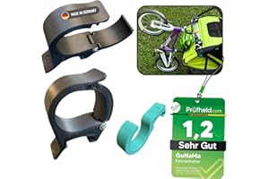 GuNaMa Laufrad & Kinder Fahrrad Halterung für Thule Chariot ab 2017 Sport Cross Cab Lite 2, Kinderwagen, Halter für Thule Fahrradanhänger, Fahrradhalter, Zubehör, Fahrradträger, Fahrradhalterung