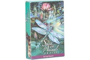 DAWWOTI QIRG Cartes oracles Tarot 52 Cartes Mystic Fate Prévisions Divination Devination Deck et Guide Petites Cartes de Dimension Anglais Saint Esprit Animal pour Divertissement Familial