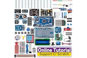 SunFounder Project El Kit de Arranque eléctrico más Completo Compatible con Arduino Mega R3 Nano, 73 tutoriales incluidos