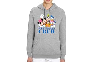 CUP OF TEES Disney Classic Crew Adults Unisex Grey Hoodie