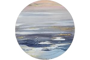 CREATIVE TOPS Tranquillity - Posavasos Redondos con Respaldo de Corcho, 12 x 10.5 x 5 cm, diseño de Flores, Multicolor