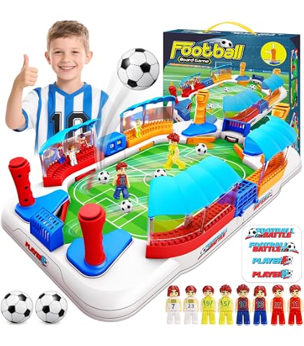 HOMASIS Table Multi-jeux 2-en-1 En Bois – Baby-foot Et Air Hockey – Pour Enfants Dès 4 Ans – Idéale Pour Salon, Bar, Fête – Accessoires Inclus Et Montage Facile