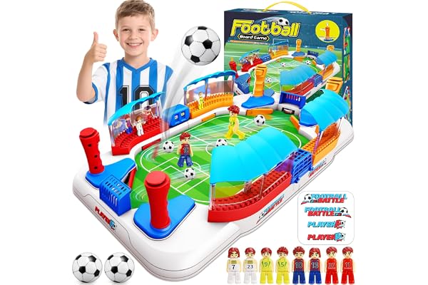 Mini-bordsfotbollsbord för barn och vuxna, brädspel för barn i åldrarna 3–10 år, mini-bordsfotboll för hela familjen