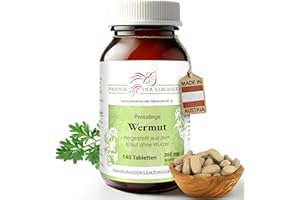 ‎PHOENIX DER LEBENSKRAFT Wermut Tabletten à 360 mg Wirkstoff (Artemisia absinthium, bitterer Beifuß), 140 Tabletten, Premium Qualität, Hergestellt in Österreich, Tabletten statt Kapseln, Vegan