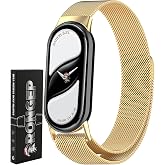Rongep Xiaomi ile Uyumlu Mi Band 10/9/8 İ&ccedil;in Milano Loop Metal Hasırlı Kordon Manyetik Tasarımlı Terletmeyen Hafif Yapılı Bil