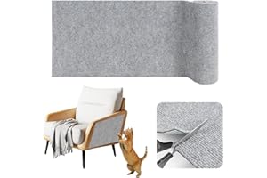 LEFUNOM Kratzteppich selbstklebend Kratzmatte Katze Sofa Kratzbretter Katze Wand Kratzbrett Katzen Katzenwand Kratzschutz Wand (Hellgrau, 40cm×3m)