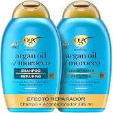 OGX Renewing + Argan Oil of Morocco Shampoo and Conditioner, 13 fl oz, 2 | Repair Set with Argan Oil, Moisturizing, Strengthe