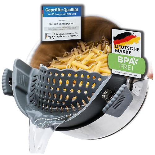 Netrox Schnappsieb Silikon, Topf-Aufsatz