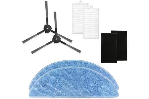 Reverbo Replacement Parts | Accessories Compatible with Ecovacs Deebot Y1 Pro Robotic Vacuum Cleaner (Kit Without Roller Brus