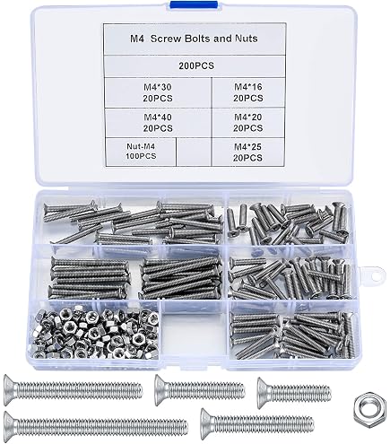 Stainless Steel M2 & M2.5 Hex Head Bolts With Matching Nyloc Nuts - Metric, Small Hardware