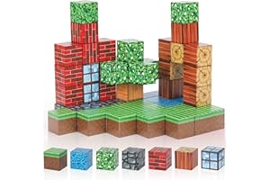 Euakee Costruzioni Magnetiche per Bambini, 64 Pezzi Blocchi Magnetici, Costruisci il Mondo con Blocchi Magnetici, Giocattolo Montessori Creativo, Gioco Calamite per Ragazzi Ragazze dai 3 agli 8 Anni