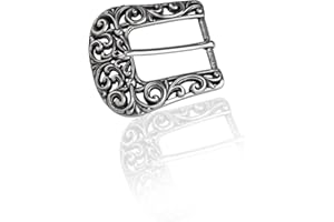 FREDERIC HERMANO Gürtelschnalle Buckle 30mm Metall Silber Geschwärzt - Buckle Royal - Dornschliesse Für Gürtel Mit 3cm Breite - Silberfarben Geschwärzt