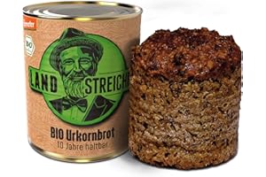 LANDSTREICHER Demeter Organic Canned Bread, Shelf Life 10 Years (1, Urkorn)