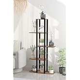 Gardenya Dekoratif &Ccedil;i&ccedil;eklik Raf &ndash; 60x25x120 cm | MDF G&ouml;vde, PVC Kenar, Kolay Kurulum, Demonte G&ouml;nderim | Messer Marka E1 Stan