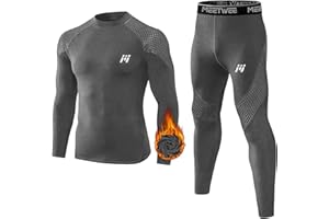 MEETWEE Zestawy termiczne męskie Mężczyźni Men Thermal Underwear Set (1 w zestawie)
