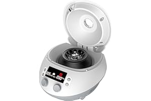 4E's USA High Speed Micro Centrifuge - Benchtop Centrifuge 500 to 15000 RPM Speed with 15100xg RCF, Lab Benchtop Centrifuge Machine with 12-Tube Rotor for 0.2ml/0.5ml/1.5ml/2ml