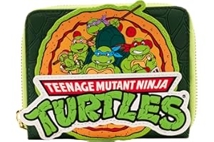 FUNKO Loungefly Teenage Mutant Ninja Turtles - (Teenage Mutant Ninja Turtles - (Teenage Mutant Ninja Turtles (TMNT))) - Retro - Wallet - Amazon Exclusive - Cute Collectable Purse - Gift Idea and Ladies