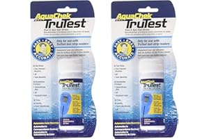 2x Recharge de Bandelettes Réactives TruTest 4220001 AquaChek - pH et Alcalinité du Chlore - 100 Bandelettes
