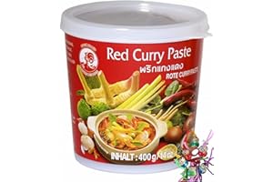 YOAXIA MARKE yoaxia ® Marke Set - [ 400g ] COCK Rote Currypaste/Red Curry Paste + ein kleiner Glücksanhänger gratis