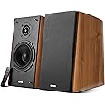 Edifier R2000DB Active Bluetooth Bookshelf Speakers - Optical Input - 2.0 Wireless Near-Field Studio Monitor Speakers - 120 Watts RMS with 5″ Large Woofer – Warm Oak