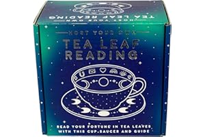 Gift Republic Tea Leaf Reading Kit. Host Your Own Tea Leaf Reading Party. Teacup and Saucer Divination Gift Set