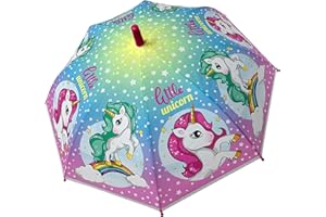 Chanos Einhorn Kinder Mädchen Regenschirm Stock-Schirm
