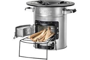 BBQ-Toro Rocket Furnace Rocket #2 I Rocket Stove for Dutch Oven, Grill Pans and much more