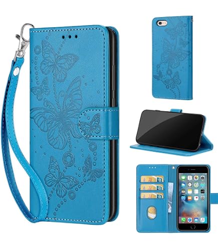 MOBESV Custodia per Iphone 6S Plus, Cover a Libro Magnetica